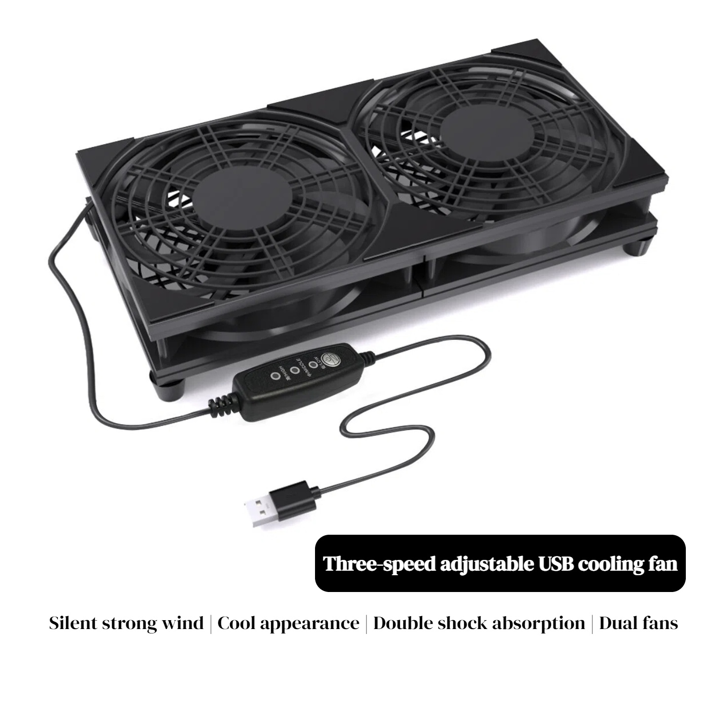 Gaming Console Controller - Ventilateur de refroidissement double USB avec