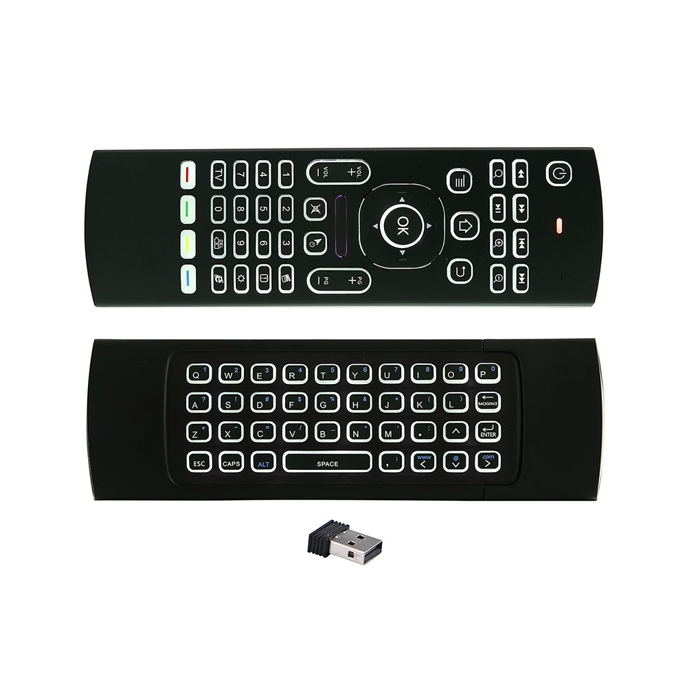 Gaming Console For Android Tv - MX3 rétro-éclairage Air Mouse télécommande sans