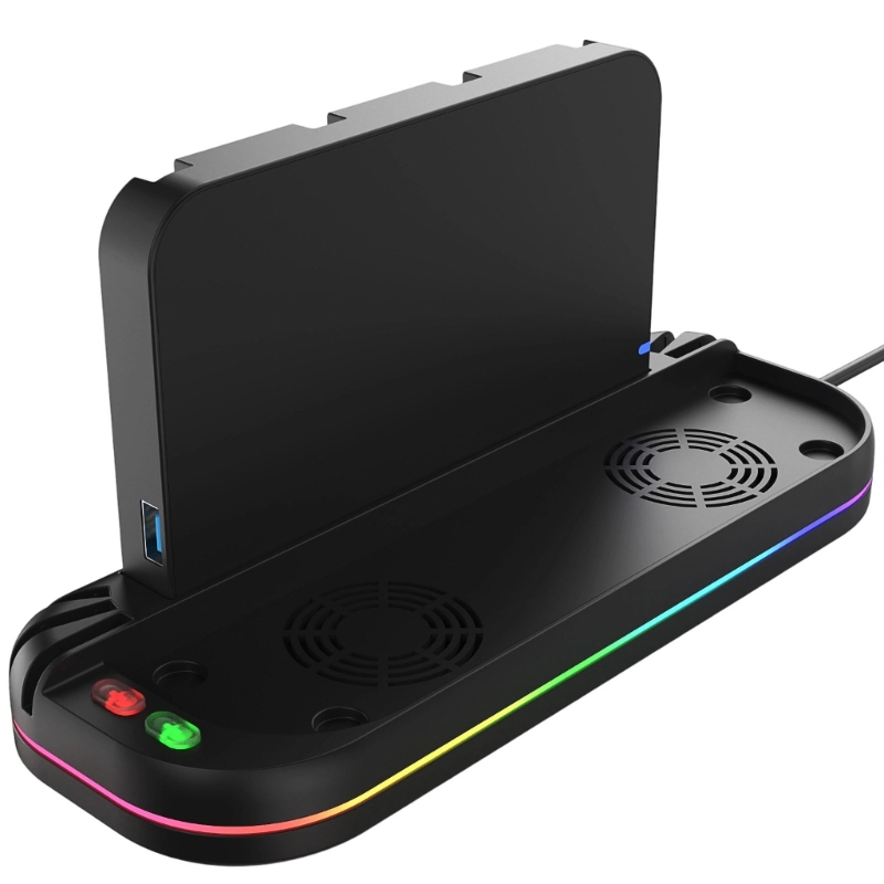 Gaming Console Design - Q6PA – ventilateur station d'accueil Portable
