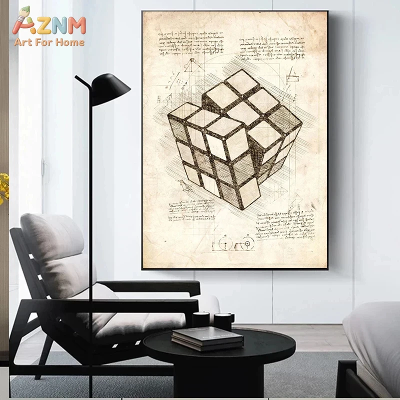 AZNM Impressions sur toile mur - Gaming Console Cube avis et prix